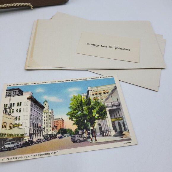 Vintage Correspondence Secretary Paper Postcards Souvenir Florida St Petersburg - Picture 2 of 7